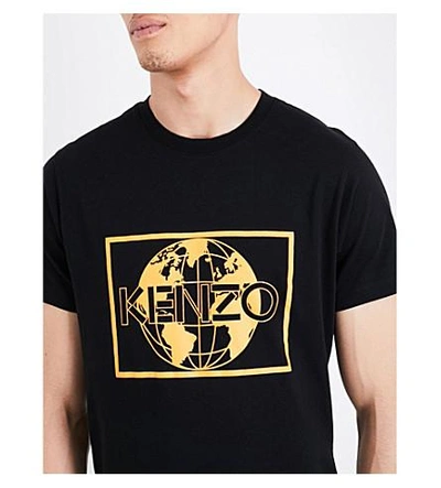 Shop Kenzo Classic Cotton-jersey T-shirt In Black