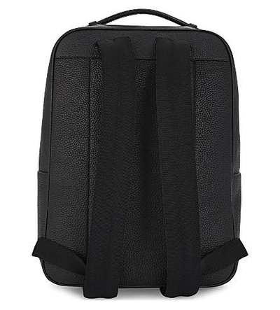 Shop Bally Ceripo Grained Leather City Backpack In Black
