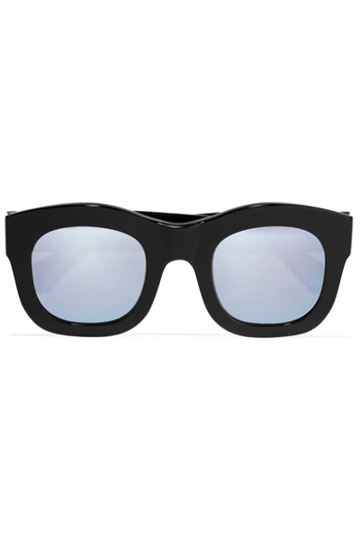 Illesteva Hamilton Square-frame Acetate Mirrored Sunglasses