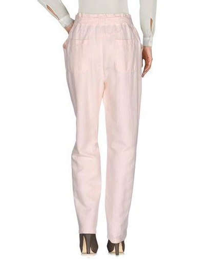 Shop Paul & Joe Woman Pants Light Pink Size 8 Linen, Cotton