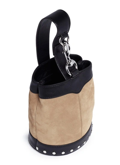 Shop Rebecca Minkoff 'mission' Stud Mini Leather Bucket Bag