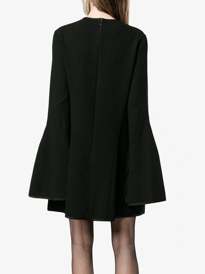 Shop Ellery Bell Sleeve Mini Dress In Black