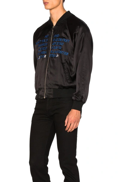 Shop Enfants Riches Deprimes Germs Bomber In Black