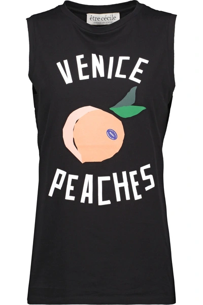 Etre Cecile Venice Peaches Printed Cotton-jersey Tank