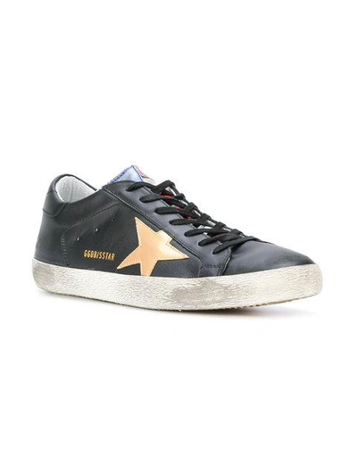 Shop Golden Goose 'super Star' Sneakers - Schwarz