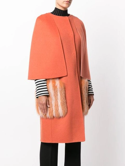 Shop Fendi Fitted Structured Coat