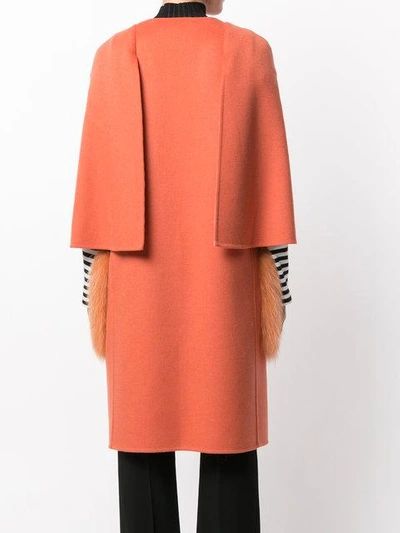 Shop Fendi Fitted Structured Coat