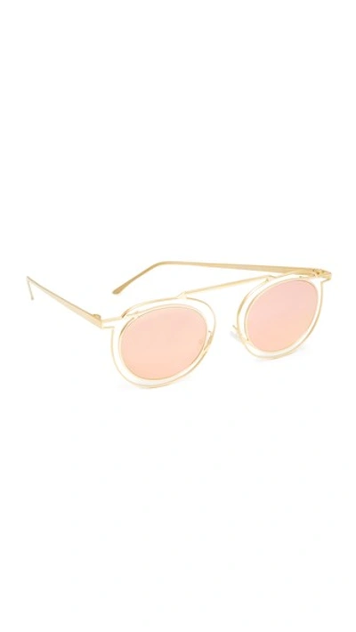 Thierry Lasry Potentially Sunglasses In Gold/pink