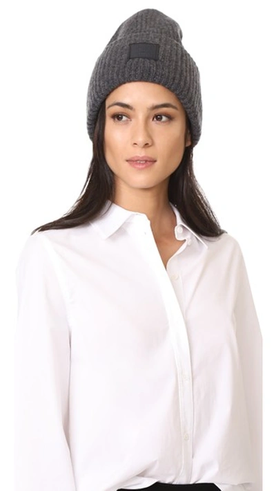 Acne Studios Pansy L Face Hat In Charcoal Melange