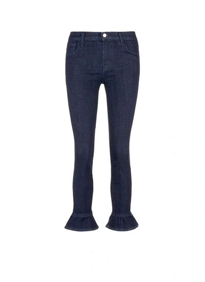 Shop J Brand 'maude' Ruffle Cuff High Rise Raw Jeans