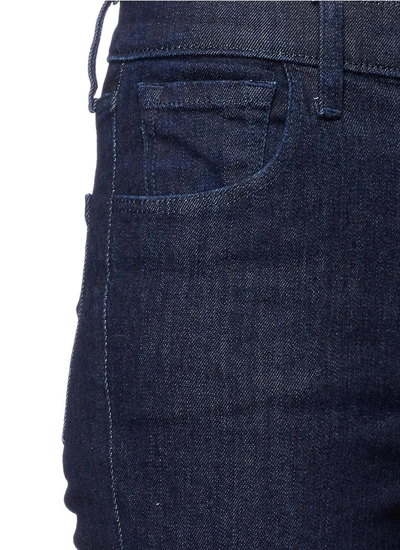 Shop J Brand 'maude' Ruffle Cuff High Rise Raw Jeans