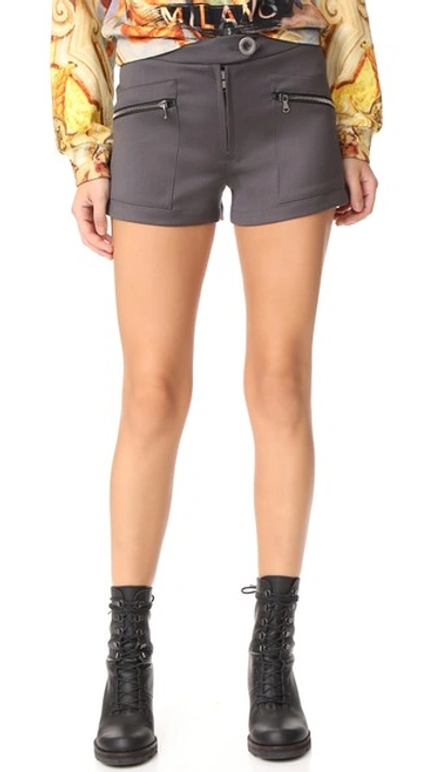 Moschino Trouser Shorts In Army Green