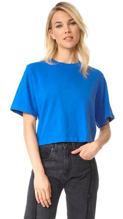 Cotton Citizen Tokyo Crop Tee In Electric