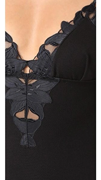 Shop Fleur Du Mal Lily Lace Bodysuit In Black