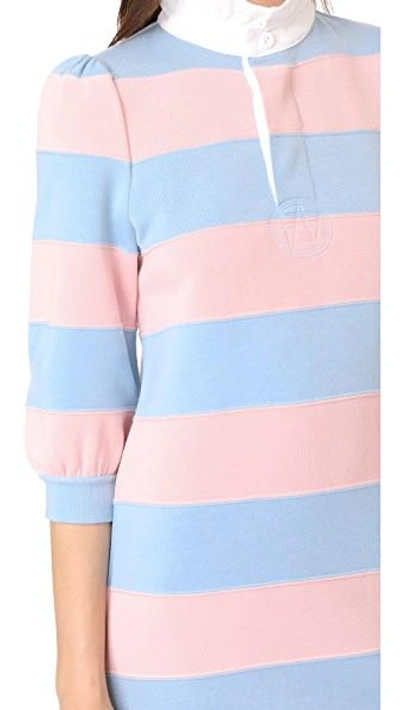 Shop Marc Jacobs Puff Sleeve Dress In Pink Multi