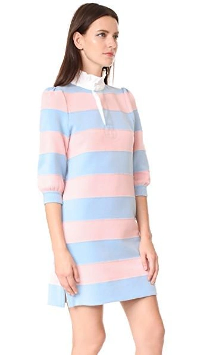 Shop Marc Jacobs Puff Sleeve Dress In Pink Multi