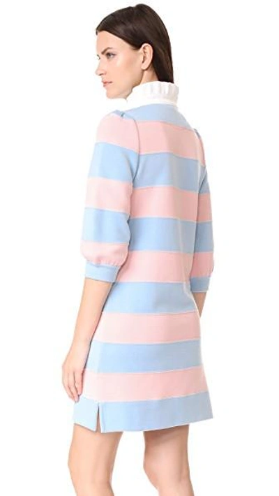 Shop Marc Jacobs Puff Sleeve Dress In Pink Multi