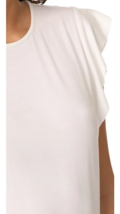 Shop Getting Back To Square One The Ruffle Tee In Vanilla Ice