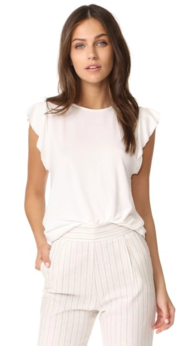 Getting Back To Square One The Ruffle Tee In Vanilla Ice