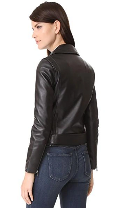 Shop Madewell Ultimate Leather Moto Jacket In True Black