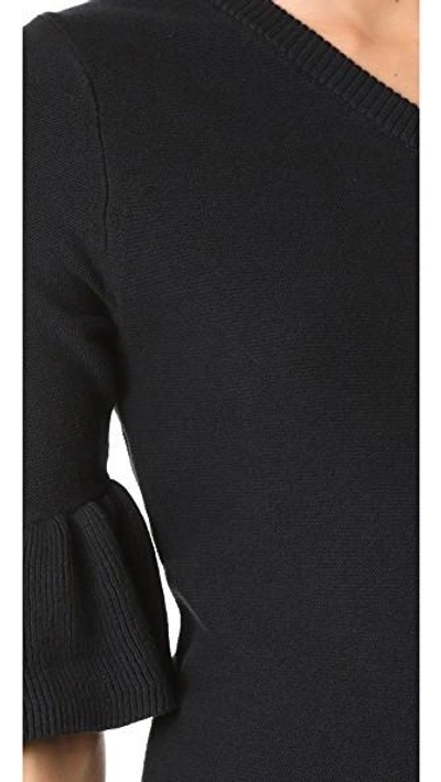 Shop Rebecca Minkoff Cold Shoulder Sweater In Black