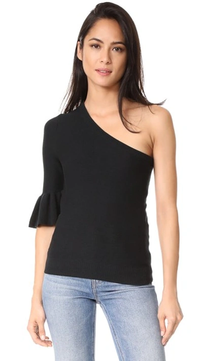 Shop Rebecca Minkoff Cold Shoulder Sweater In Black