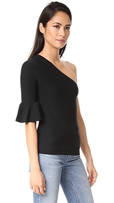 Shop Rebecca Minkoff Cold Shoulder Sweater In Black