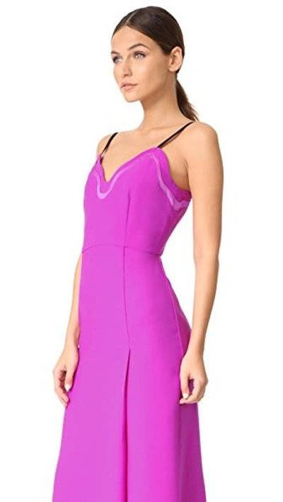 Shop Carven Sleeveless Dress In Fushia