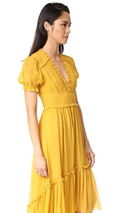 Shop Ulla Johnson Sonja Dress In Honey