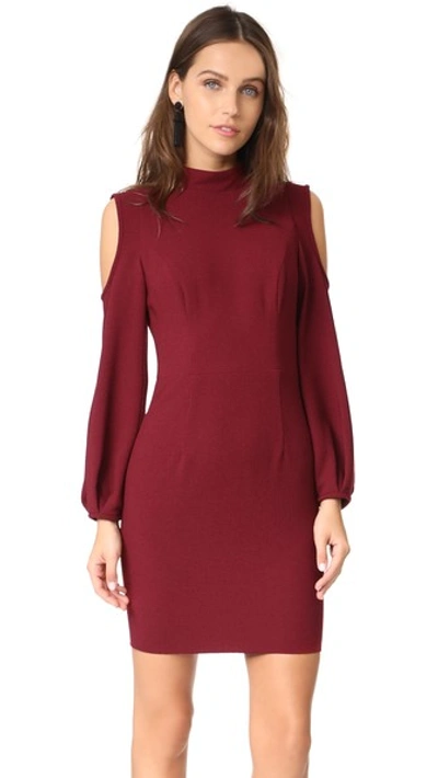 Black Halo Boyd Dress In Mulberry