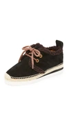 SEE BY CHLOÉ GLYN SHEARLING SNEAKERS