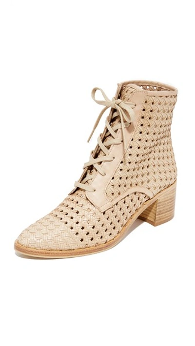 Freda Salvador Ace Woven Boots In Nude