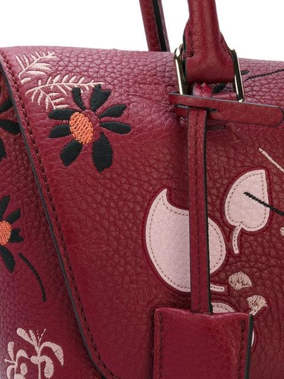 Shop Valentino Small  Garavani Demilune Tote In Red