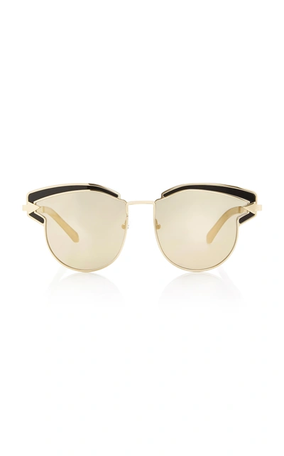 Karen Walker Superstar Felipe Cat-eye Acetate Sunglasses In Gold