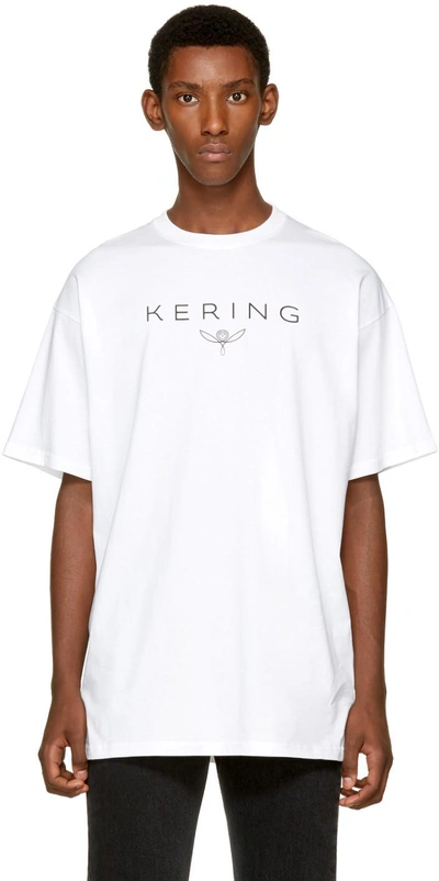 Balenciaga White 'kering' T-shirt ModeSens