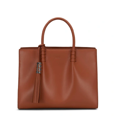 Tod's Shopping Bag Medium In Brown