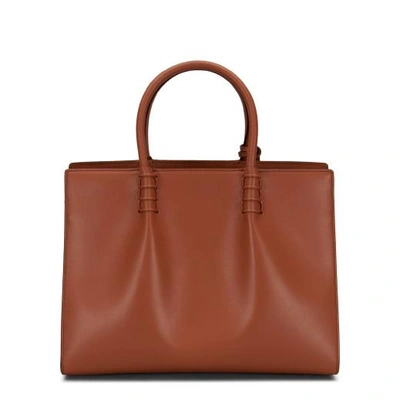 Shop Tod's Shopping Bag Medium In Brown