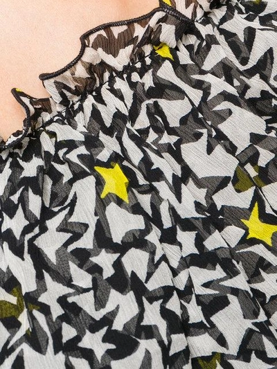Shop Msgm Star Patterned Maxi Dress