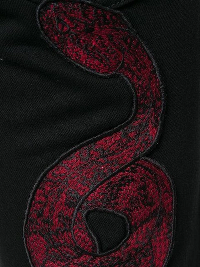 Shop Marcelo Burlon County Of Milan Snake Embroidered Jeans