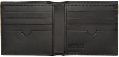 Shop Loewe Black Engraved Bifold Wallet