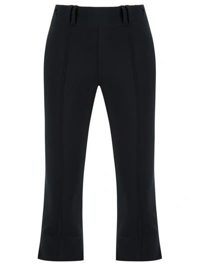 Shop Gloria Coelho Cropped Trousers In Black