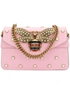 Gucci Mini Broadway Leather Shoulder Bag In Pink