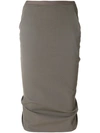 Rick Owens Pillar Pencil Skirt - Grey