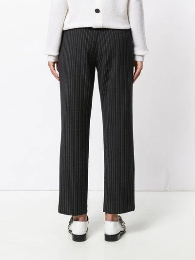 Shop Antonio Marras Vertical Striped Trousers In Black