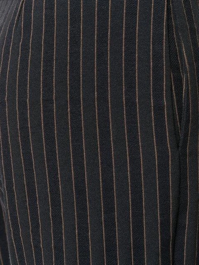 Shop Antonio Marras Vertical Striped Trousers In Black