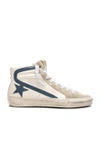 GOLDEN GOOSE Leather Slide Trainers,G31WS595 Q6