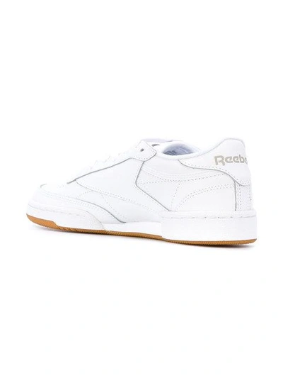 Reebok Classic Club C 85 Trainers In White Leather With Gum Sole In White