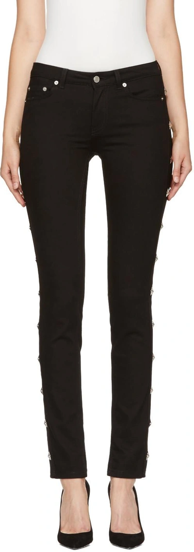 Shop Givenchy Black Star Studded Jeans