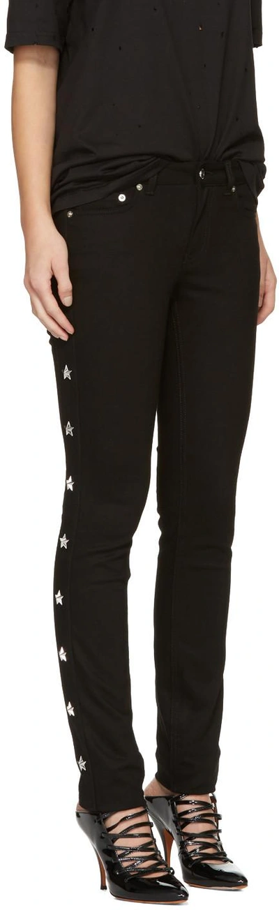 Shop Givenchy Black Star Studded Jeans