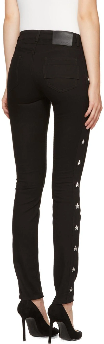 Shop Givenchy Black Star Studded Jeans